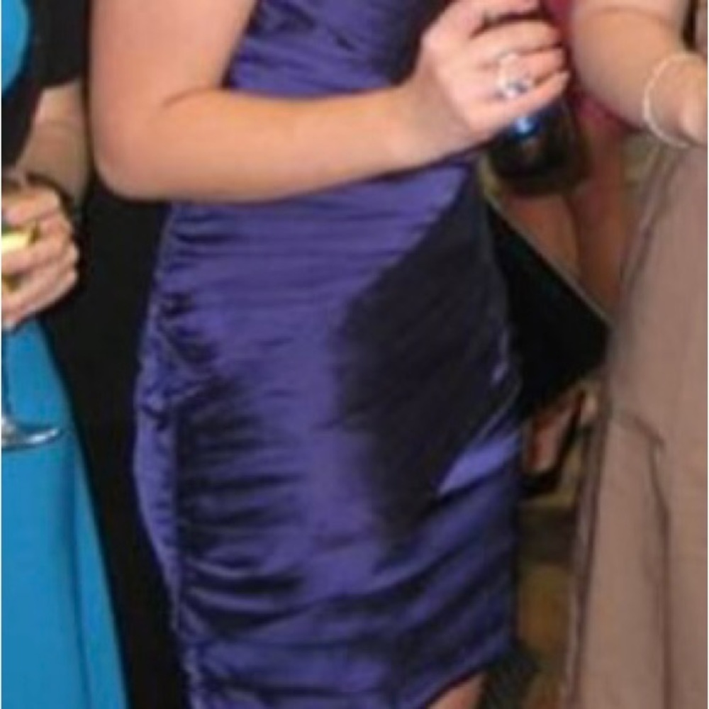 Express Purple Dress with black lace accents size 6 - Picture 10 of 10